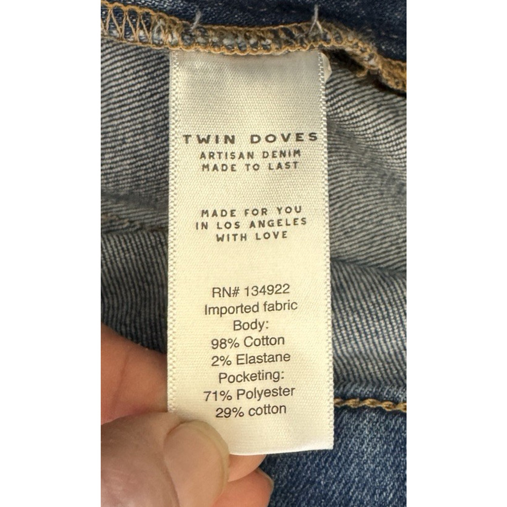 Emerson Fry Twin Doves Treasure Jeans Womens Size 28 "Bell" Flared Leg Stardust - Picture 15 of 16
